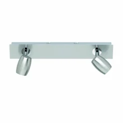 Luminaires Rustiques-Luminaires Trio Plafonnier Trio-Leuchten Michael Nickel mat, 2 lumières