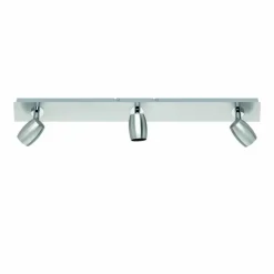 Luminaires Rustiques-Luminaires Trio Plafonnier Trio-Leuchten Michael Nickel mat, 3 lumières