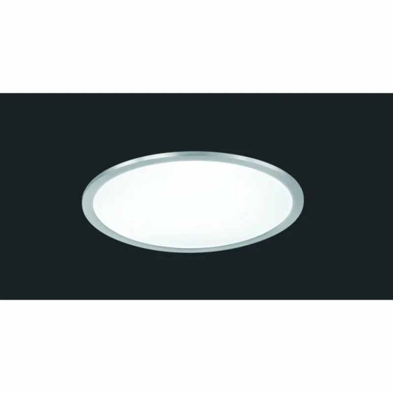 Luminaires Trio Plafonnier Trio-Leuchten Phoenix LED Nickel mat, 1 lumière* Éclairage Led