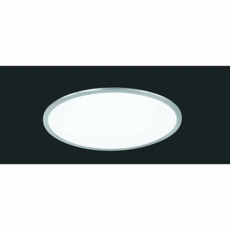 Luminaires Trio Plafonnier Trio-Leuchten Phoenix LED Nickel mat, 1 lumière* Éclairage Led