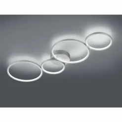 Luminaires Trio Plafonnier Trio-Leuchten Rondo LED Argenté, 1 lumière* Éclairage Led
