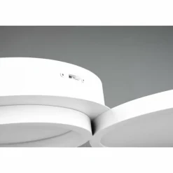 Luminaires Trio Plafonnier Trio-Leuchten Salsa LED Blanc, 1 lumière* Éclairage Led