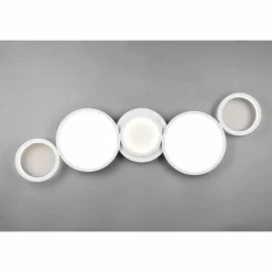 Luminaires Trio Plafonnier Trio-Leuchten Salsa LED Blanc, 1 lumière* Éclairage Led