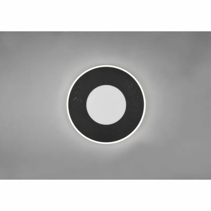 Luminaires Trio Plafonnier Trio-Leuchten Verus LED Noir, 1 lumière, Télécommandes* Éclairage Led