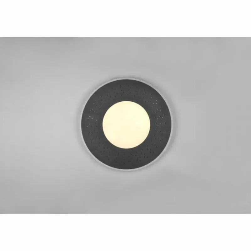 Luminaires Trio Plafonnier Trio-Leuchten Verus LED Noir, 1 lumière, Télécommandes* Éclairage Led