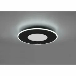 Luminaires Trio Plafonnier Trio-Leuchten Verus LED Noir, 1 lumière, Télécommandes* Éclairage Led