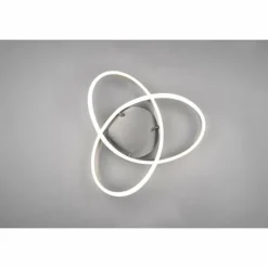 Luminaires Trio Plafonnier Trio-Leuchten Yara LED Nickel mat, 1 lumière* Éclairage Led