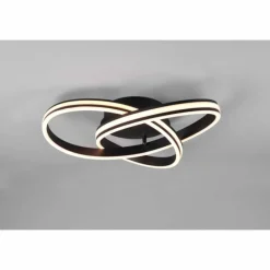 Luminaires Trio Plafonnier Trio-Leuchten Yara LED Noir, 1 lumière* Éclairage Led