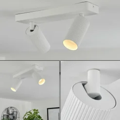 Luminaires Scandinaves-hofstein Plafonnier Trutielle Blanc, 2 lumières