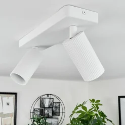 Luminaires Scandinaves-hofstein Plafonnier Trutielle Blanc, 2 lumières