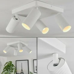 Luminaires Scandinaves-hofstein Plafonnier Trutielle Blanc, 4 lumières