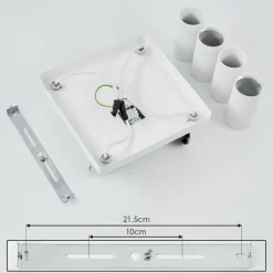 Luminaires Scandinaves-hofstein Plafonnier Trutielle Blanc, 4 lumières