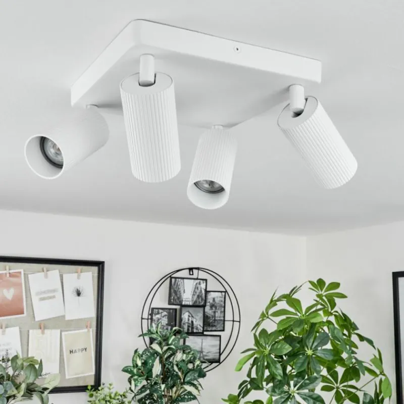 Luminaires Scandinaves-hofstein Plafonnier Trutielle Blanc, 4 lumières