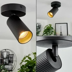 Luminaires Scandinaves-hofstein Plafonnier Trutielle Noir, 1 lumière