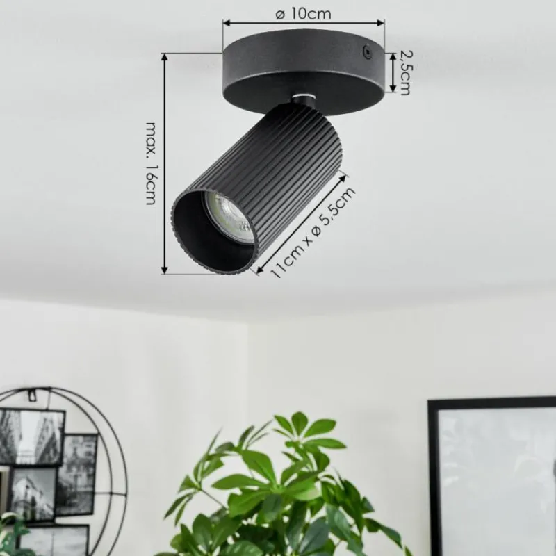 Luminaires Scandinaves-hofstein Plafonnier Trutielle Noir, 1 lumière