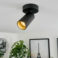 Luminaires Scandinaves-hofstein Plafonnier Trutielle Noir, 1 lumière