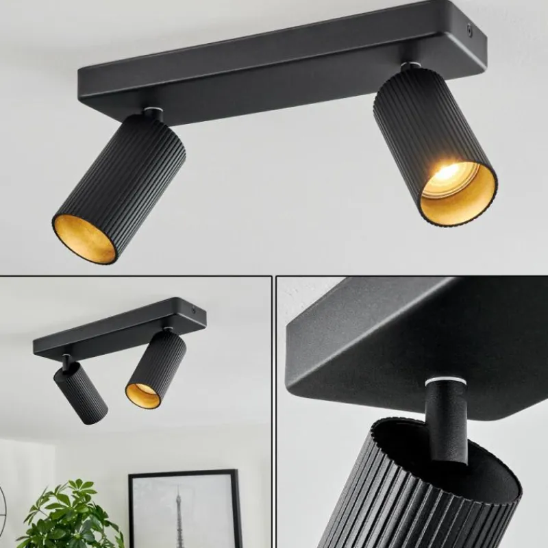 Luminaires Scandinaves-hofstein Plafonnier Trutielle Noir, 2 lumières