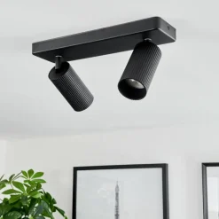 Luminaires Scandinaves-hofstein Plafonnier Trutielle Noir, 2 lumières