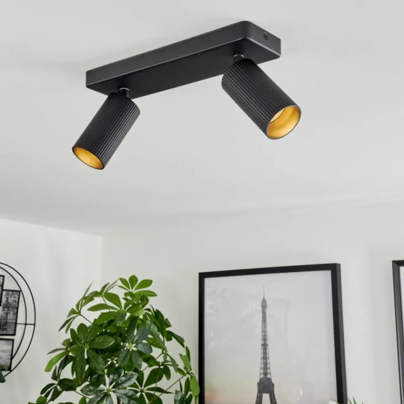 Luminaires Scandinaves-hofstein Plafonnier Trutielle Noir, 2 lumières