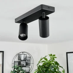 Luminaires Scandinaves-hofstein Plafonnier Trutielle Noir, 2 lumières