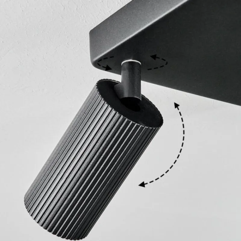 Luminaires Scandinaves-hofstein Plafonnier Trutielle Noir, 4 lumières