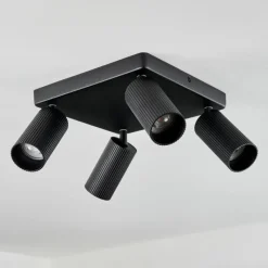 Luminaires Scandinaves-hofstein Plafonnier Trutielle Noir, 4 lumières
