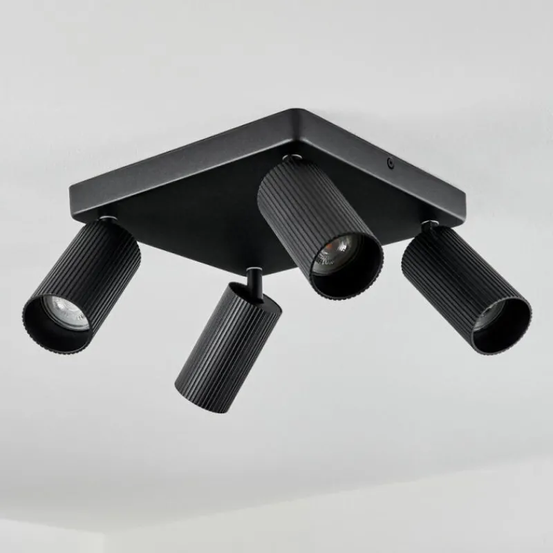 Luminaires Scandinaves-hofstein Plafonnier Trutielle Noir, 4 lumières