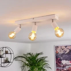 Lampes Vintages & Rétros-hofstein Plafonnier Tulla Blanc, 3 lumières