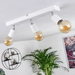 Lampes Vintages & Rétros-hofstein Plafonnier Tulla Blanc, 3 lumières
