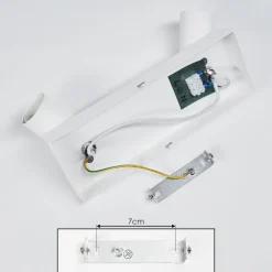 Lampes Vintages & Rétros-hofstein Plafonnier Tulla Blanc, 2 lumières