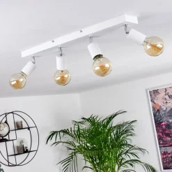Lampes Vintages & Rétros-hofstein Plafonnier Tulla Blanc, 4 lumières
