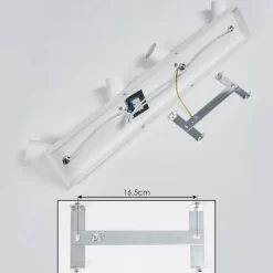Lampes Vintages & Rétros-hofstein Plafonnier Tulla Blanc, 4 lumières