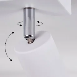 Lampes Vintages & Rétros-hofstein Plafonnier Tulla Blanc, 4 lumières