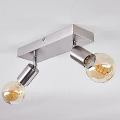 Lampes Vintages & Rétros-hofstein Plafonnier Tulla Nickel mat, 2 lumières
