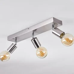 Lampes Vintages & Rétros-hofstein Plafonnier Tulla Nickel mat, 3 lumières