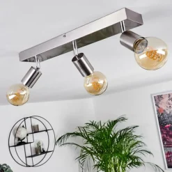 Lampes Vintages & Rétros-hofstein Plafonnier Tulla Nickel mat, 3 lumières