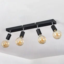 Lampes Vintages & Rétros-hofstein Plafonnier Tulla Noir, 4 lumières