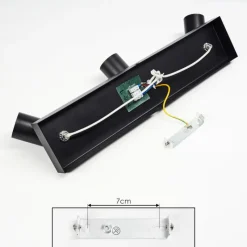 Lampes Vintages & Rétros-hofstein Plafonnier Tulla Noir, 3 lumières