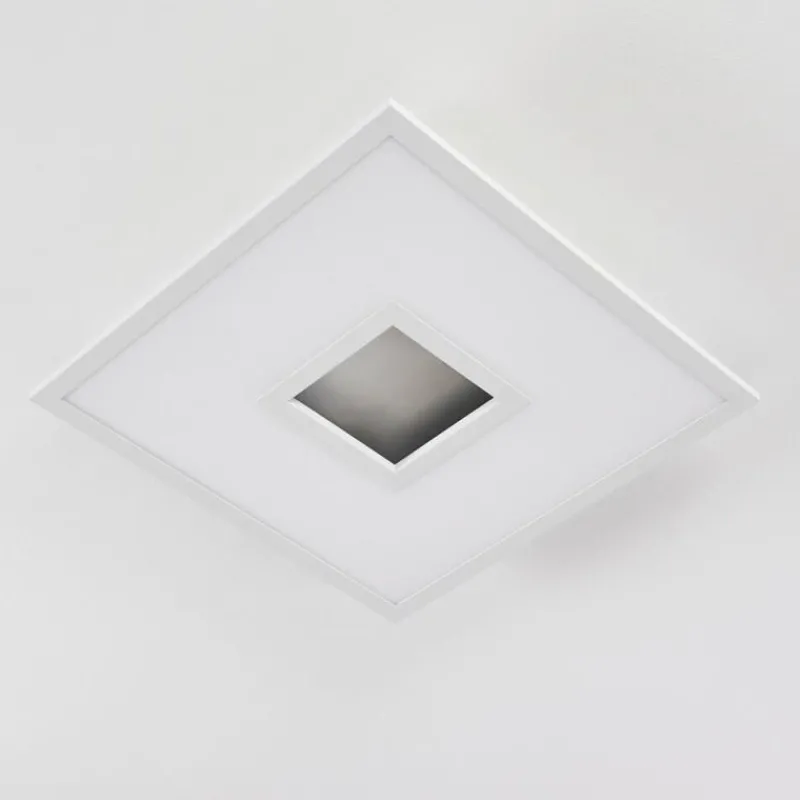 hofstein Plafonnier Turbalá LED Blanc, 2 lumières, Télécommandes, Changeur de couleurs