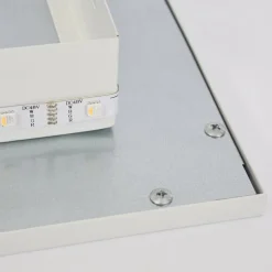 hofstein Plafonnier Turbalá LED Blanc, 2 lumières, Télécommandes, Changeur de couleurs