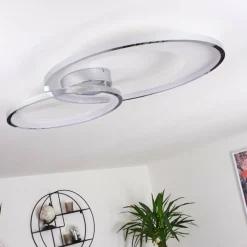 hofstein Plafonnier Tuzik LED Chrome, 1 lumière