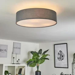 Lampes En Tissu-hofstein Plafonnier Tveid Nickel mat, 3 lumières