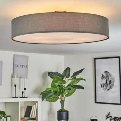 Lampes En Tissu-hofstein Plafonnier Tveid Nickel mat, 5 lumières