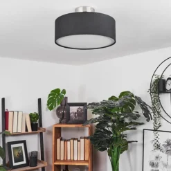 Lampes En Tissu-hofstein Plafonnier Tveid Nickel mat, 2 lumières