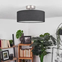 Lampes En Tissu-hofstein Plafonnier Tveid Nickel mat, 2 lumières