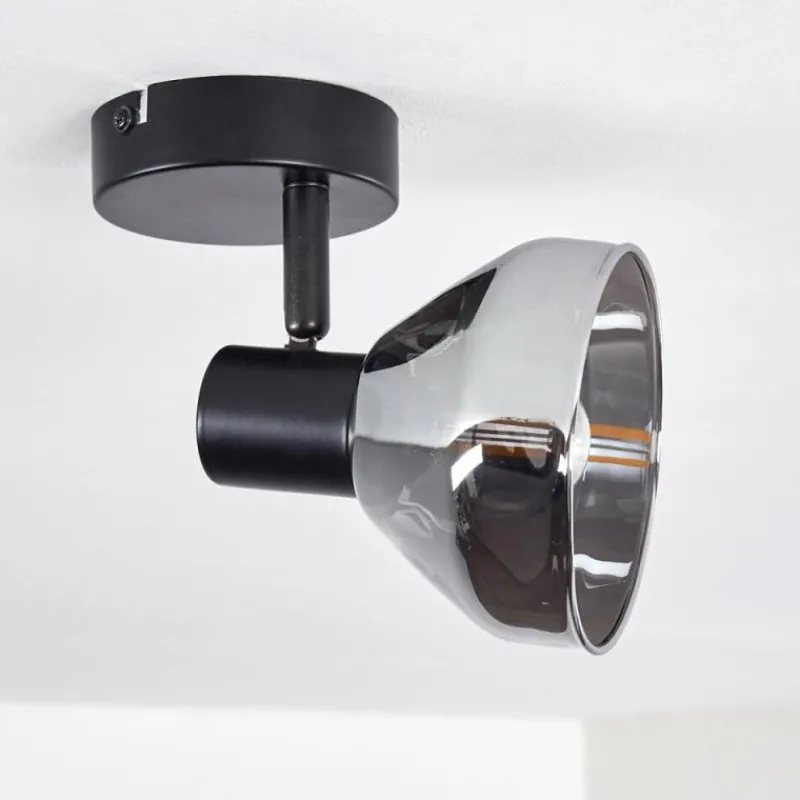 hofstein Plafonnier Tyksov Noir, 1 lumière