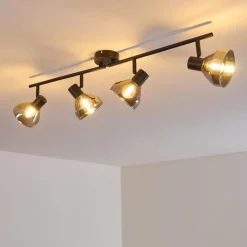 hofstein Plafonnier Tyksov Noir, 4 lumières