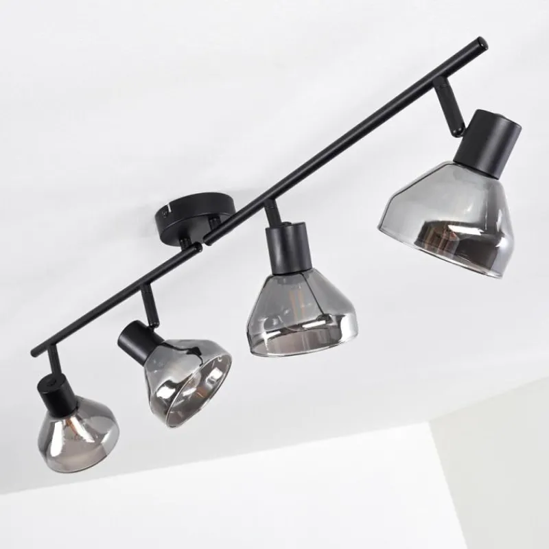 hofstein Plafonnier Tyksov Noir, 4 lumières