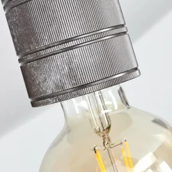 Lampes Vintages & Rétros-hofstein Plafonnier Tyldom Argent Oxydé, 3 lumières