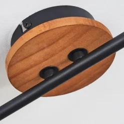 Lampes Vintages & Rétros-hofstein Plafonnier Uatuasa Écru, Noir, 2 lumières